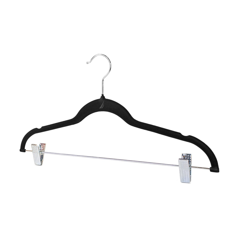 SET 6 COLGADORES DE ROPA NAUTICA HOME NEGRO CON CLIP - 3