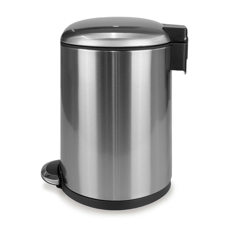 BASURERO ACERO INOXIDABLE CON PEDAL 8 LITROS CIERRE SUAVE NAUTICA - 4