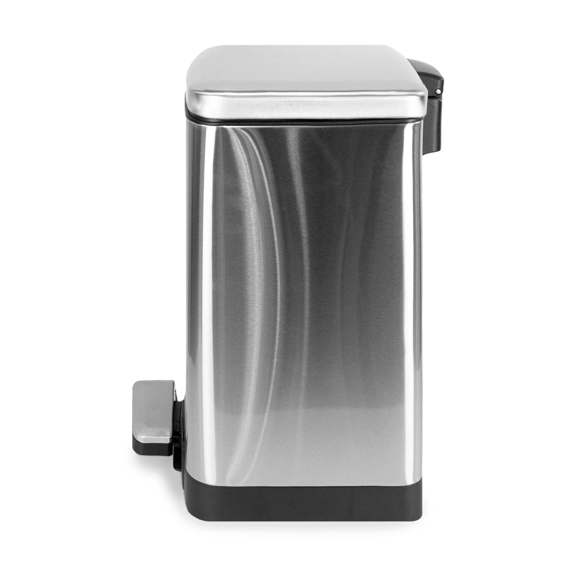 BASURERO ACERO INOXIDABLE CON PEDAL 10 LITROS CIERRE SUAVE ANTIHUELLAS NAUTICA - 4