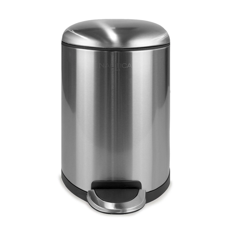 BASURERO ACERO INOXIDABLE CON PEDAL 5 LITROS CIERRE SUAVE NAUTICA - 3