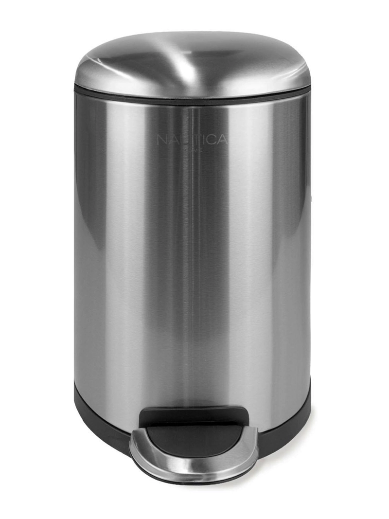 BASURERO ACERO INOXIDABLE CON PEDAL 12 LITROS CIERRE SUAVE NAUTICA - 3