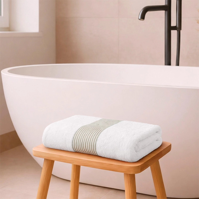 TOALLA DE BAÑO CUERPO MAV NAUTICA HOME 100% ALGODON SUAVE 76X137CM VERDE - 1