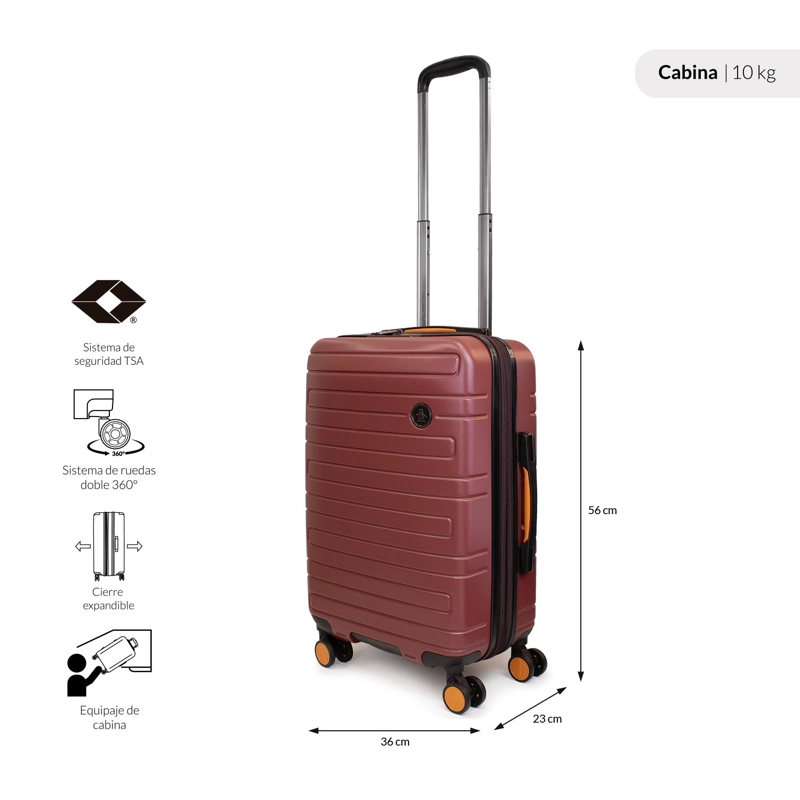 PACK 2 MALETAS CABINA S 10K + L 23K MILAN BURDEO PENGUIN - 2