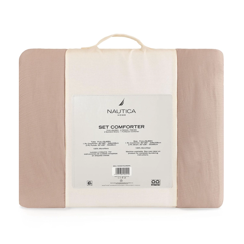 CUBRECAMA QUEEN NAUTICA HOME REVERSIBLE + FUNDAS - 5