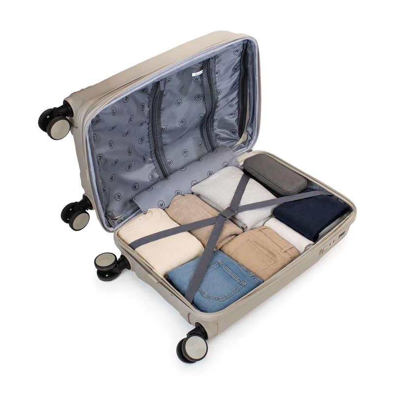 PACK MALETA CABINA 10KG SLAY BEIGE + NECESER SPARK FILA - 4