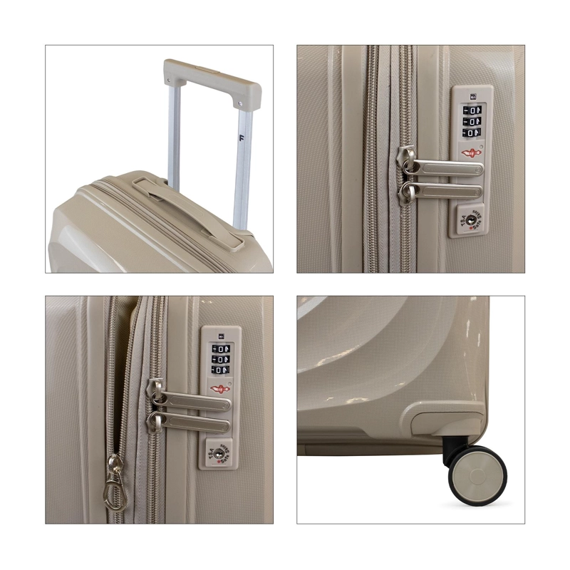 PACK MALETA CABINA 10KG SLAY BEIGE + NECESER SPARK FILA - 5