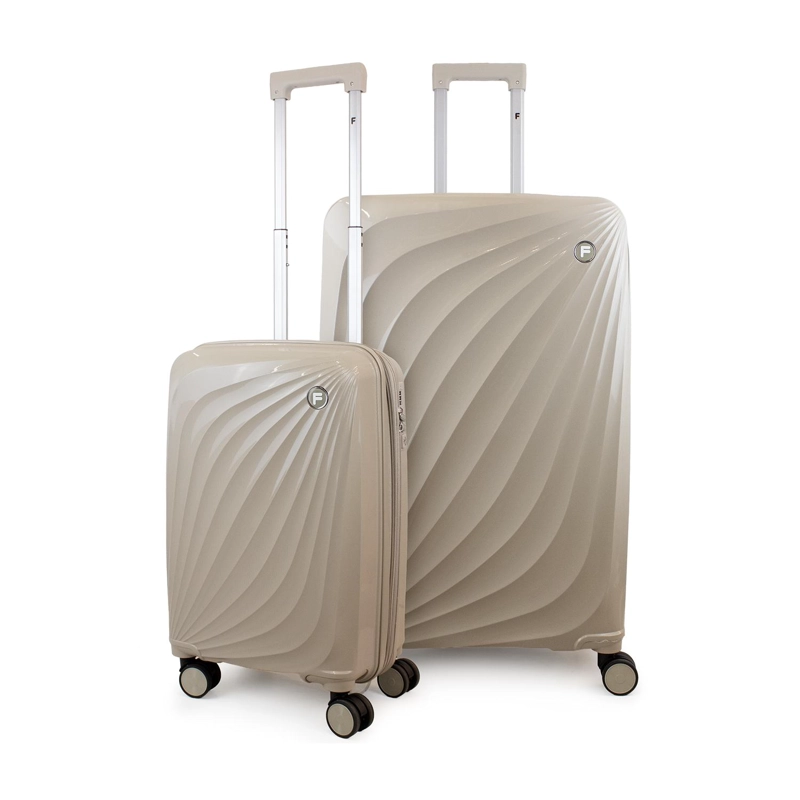 PACK 2 MALETAS CABINA S 10K + GRANDE L 23K SLAY BEIGE F LA MALETA DE CHILE - 1