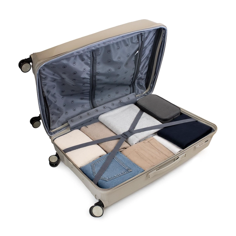 PACK 2 MALETAS CABINA S 10K + GRANDE L 23K SLAY BEIGE F LA MALETA DE CHILE - 4