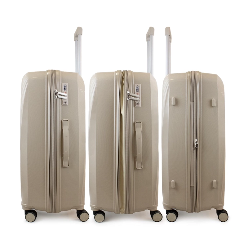 PACK 2 MALETAS CABINA S 10K + GRANDE L 23K SLAY BEIGE F LA MALETA DE CHILE - 6