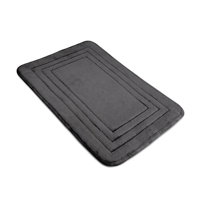 ALFOMBRA DE BAÑO NAUTICA HOME ENMARCADO 40X60CM MEMORY FOAM NEGRA - 3