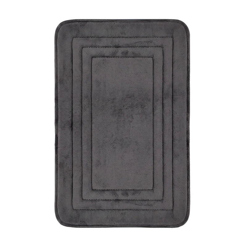 ALFOMBRA DE BAÑO NAUTICA HOME ENMARCADO 40X60CM MEMORY FOAM NEGRA - 4