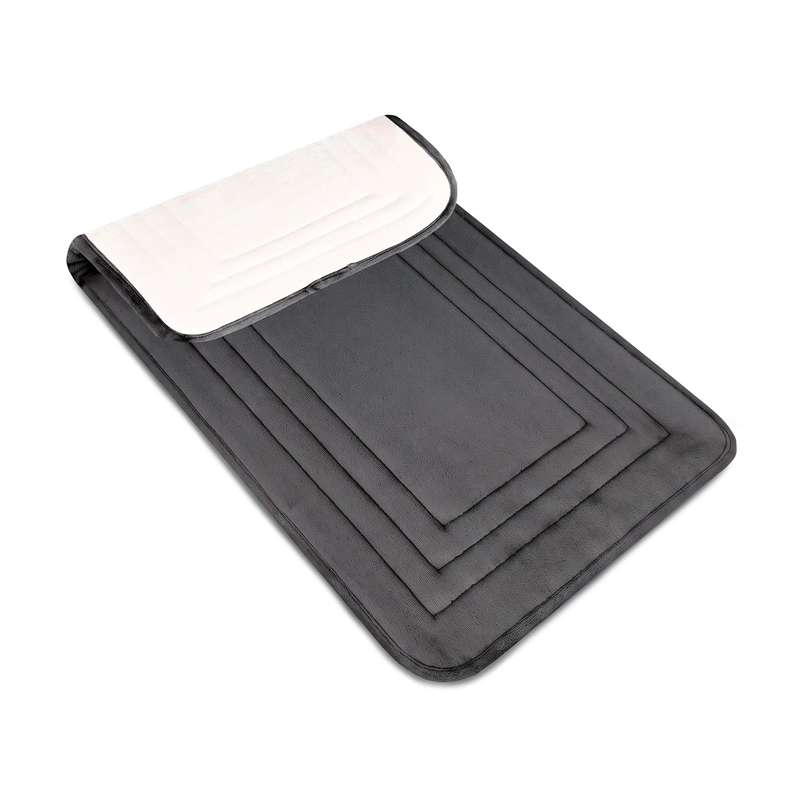 ALFOMBRA DE BAÑO NAUTICA HOME ENMARCADO 40X60CM MEMORY FOAM NEGRA - 5