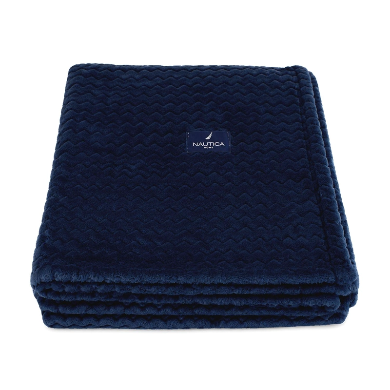 MANTA DE CAMA NAUTICA HOME JACQUARD FRANELA SUAVE 127X178CM - 2
