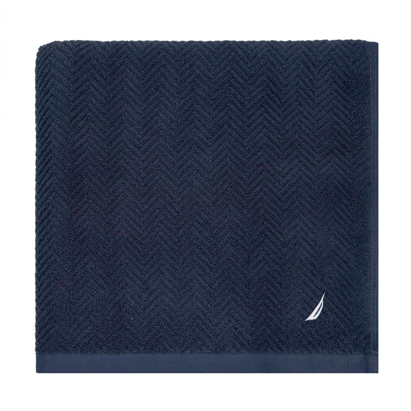 TOALLA DE BAÑO CUERPO VIS NAUTICA HOME 100% ALGODON SUAVE 76X137CM AZUL MARINO - 4