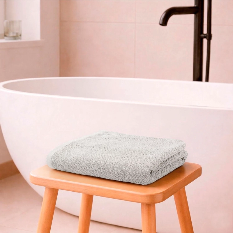 TOALLA DE BAÑO CUERPO VIS NAUTICA HOME 100% ALGODON SUAVE 76X137CM GRIS - 1