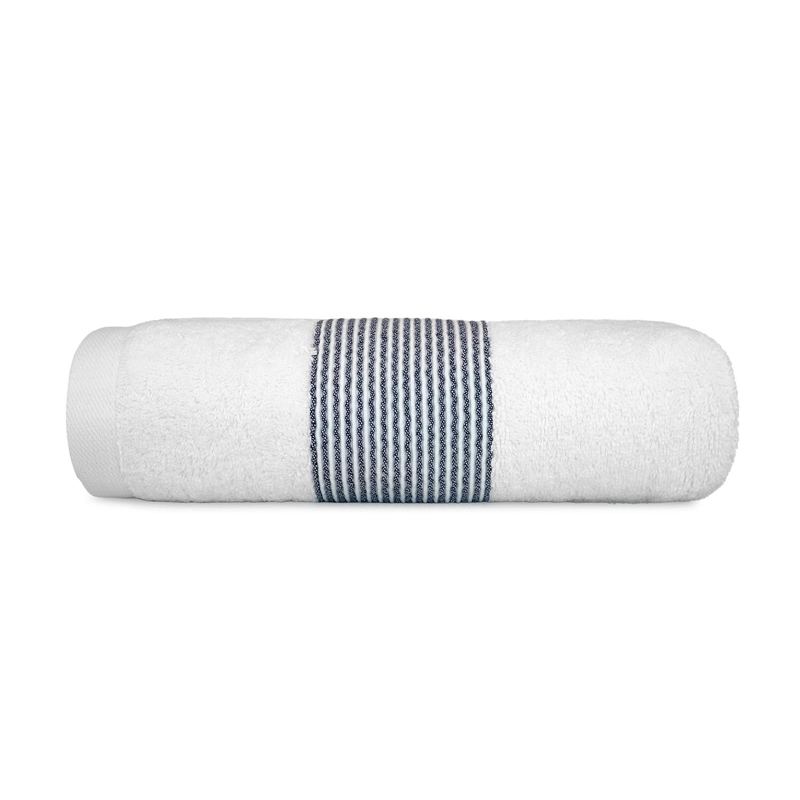 TOALLA DE BAÑO CUERPO MAV NAUTICA HOME 100% ALGODON SUAVE 76X137CM AZUL - 2
