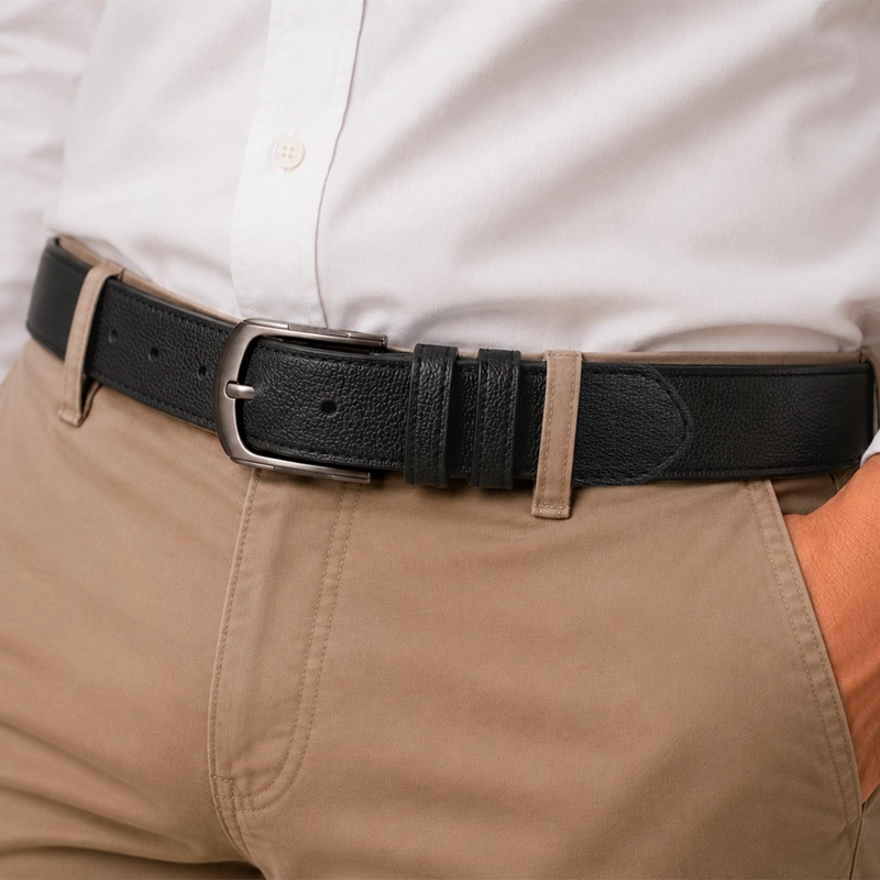 CINTURON HOMBRE JON NEGRO CARVEN - 1