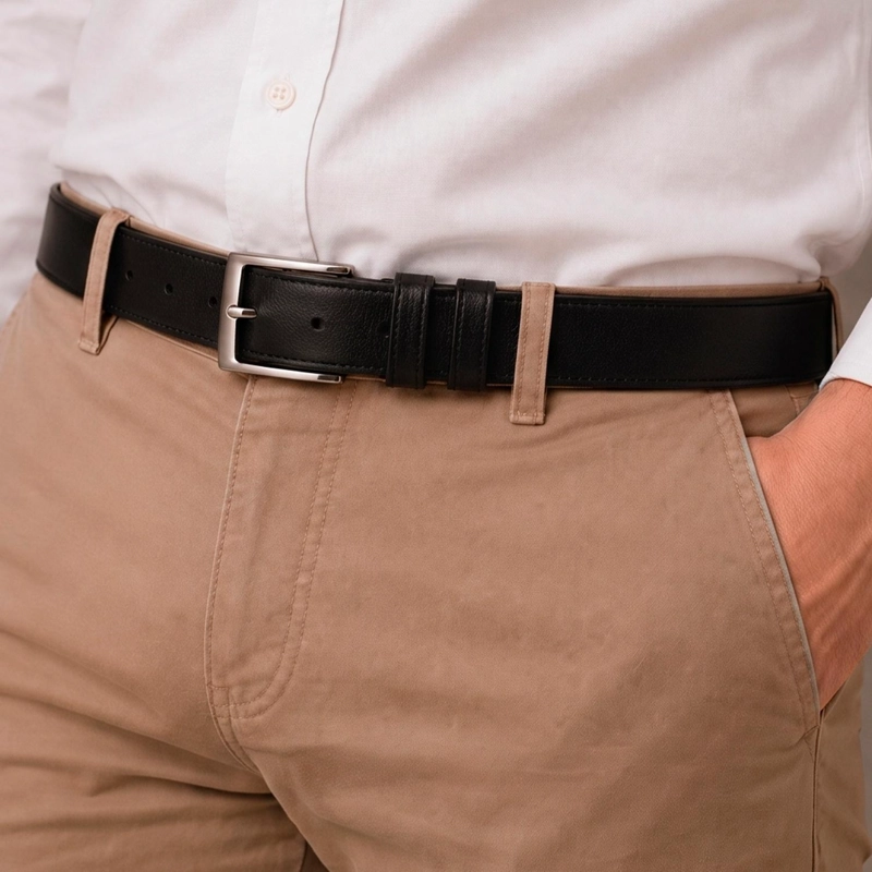 CINTURON HOMBRE MARC NEGRO CARVEN - 1