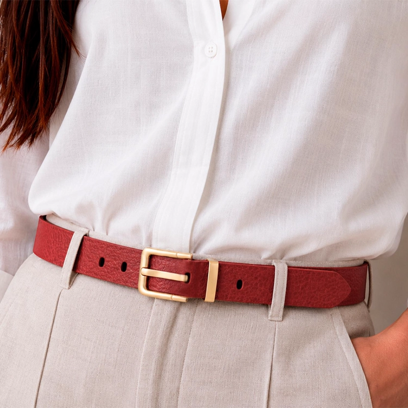 CINTURON MUJER LILI ROJO CARVEN - 1