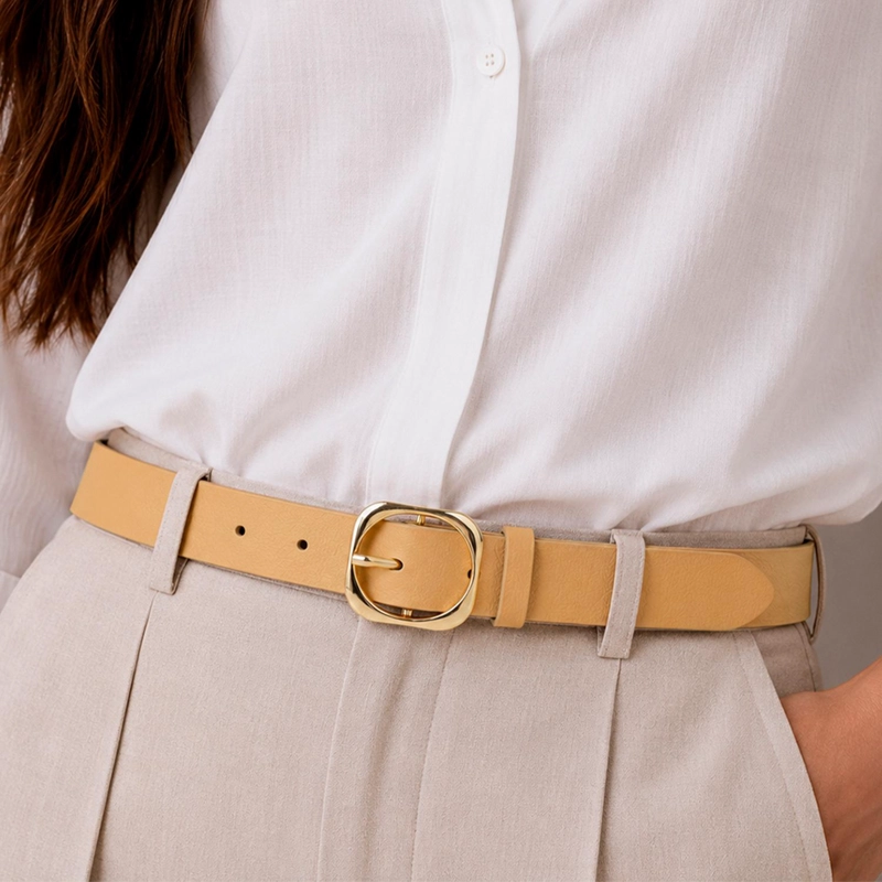 CINTURON MUJER JUANI BEIGE CARVEN - 1