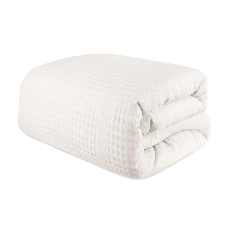 CUBRECAMA QUEEN REVERSIBLE + FUNDAS NAUTICA HOME BLANCO - 4