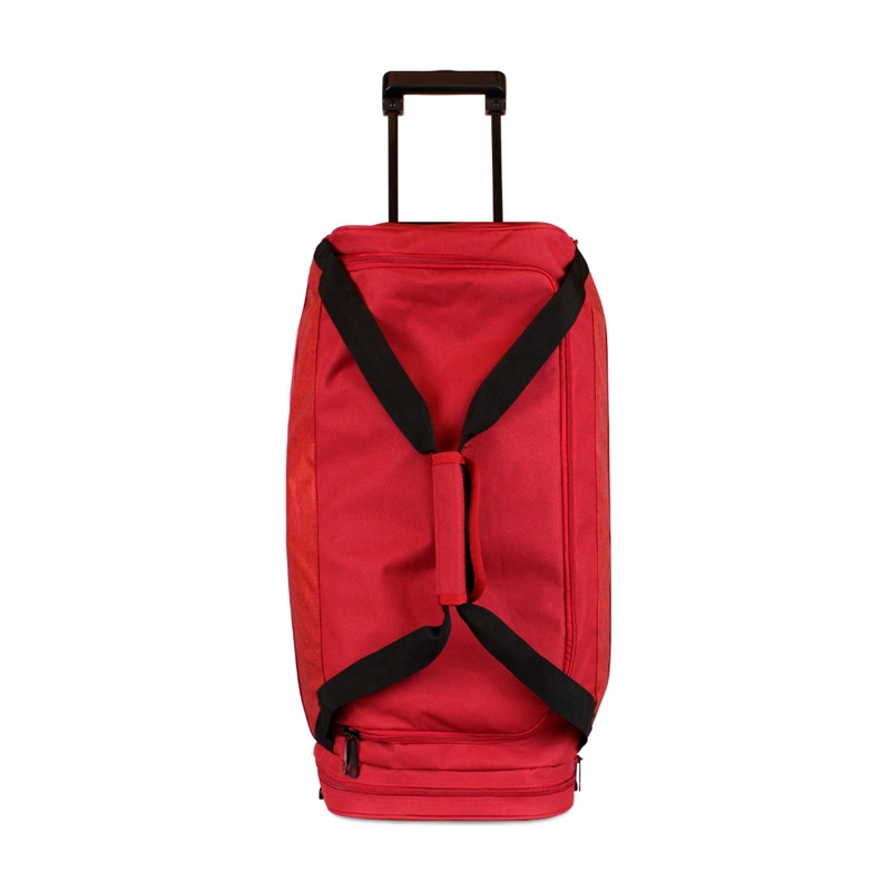 BOLSO DE VIAJE CON RUEDAS FILA OVERLAND M 89LTS ROJO + CANDADO - 2