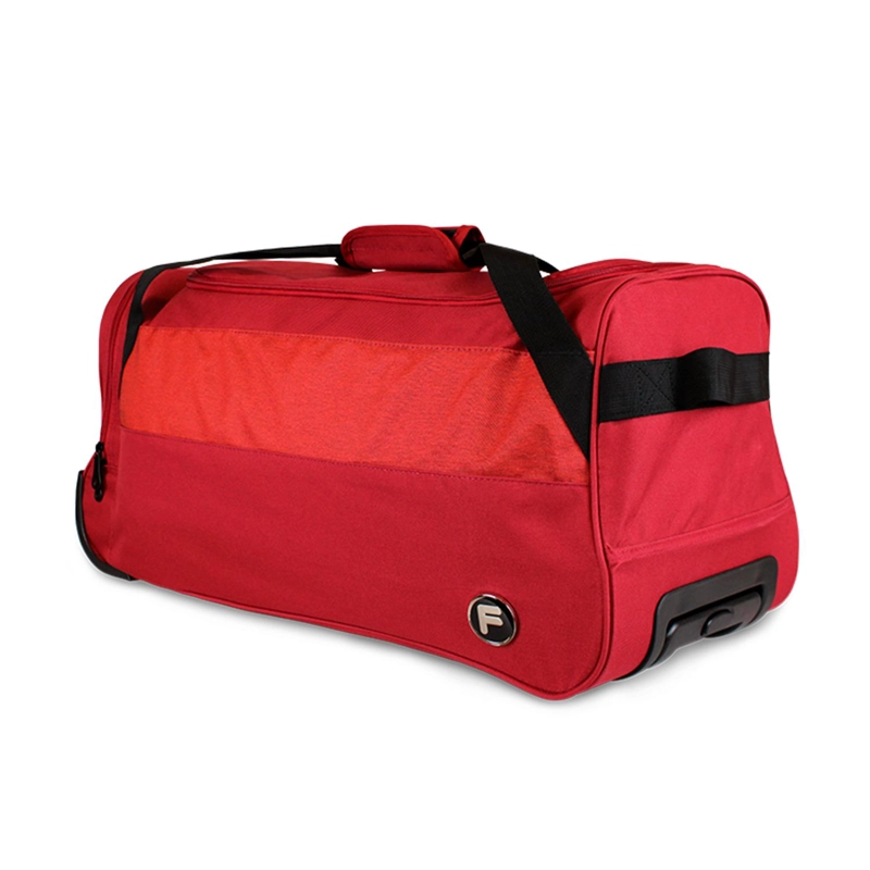 BOLSO DE VIAJE CON RUEDAS FILA OVERLAND M 89LTS ROJO + CANDADO - 5