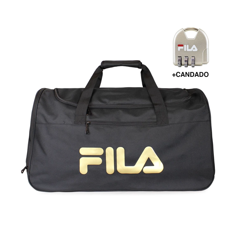 BOLSO FILA VERONA 71 LTS GOLD + CANDADO - 1