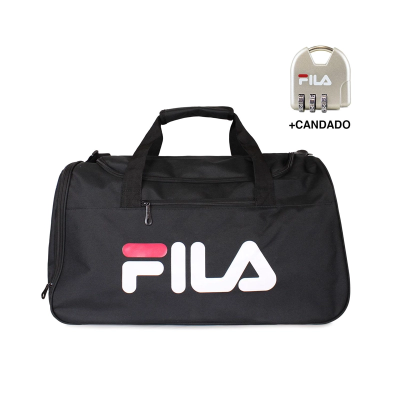 BOLSO FILA VERONA 42 LTS NEGRO + CANDADO - 1