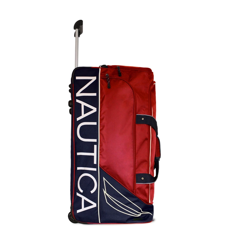 BOLSO DE VIAJE CON RUEDAS NAUTICA MANNAR L ROJO + CANDADO - 2