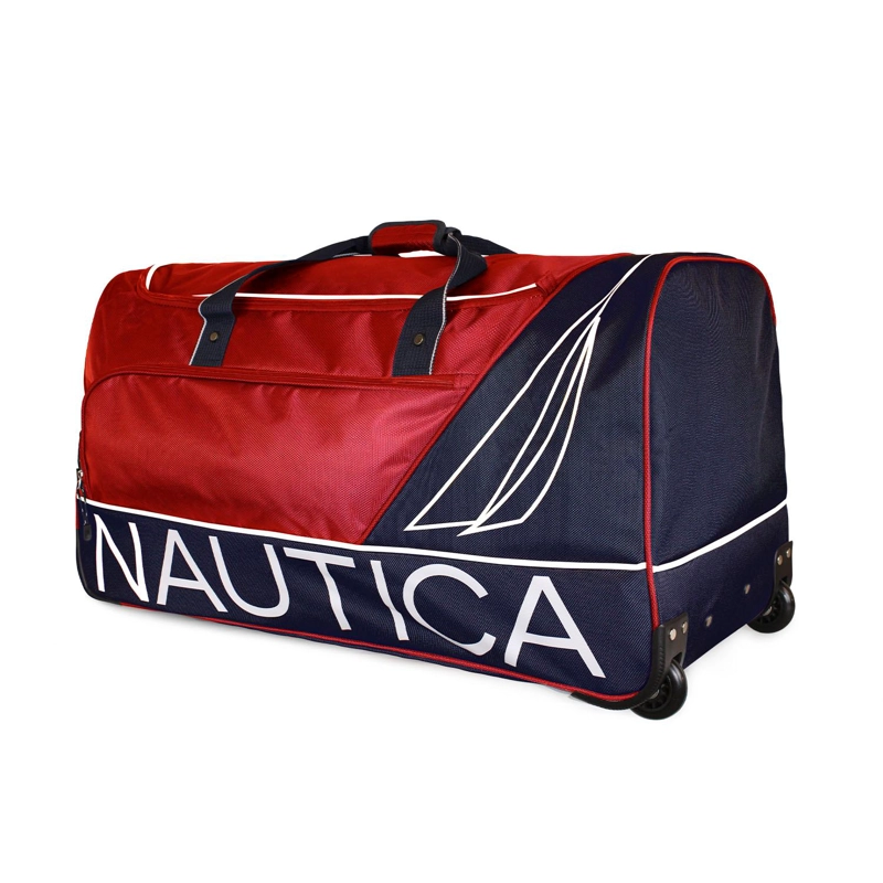 BOLSO DE VIAJE CON RUEDAS NAUTICA MANNAR L ROJO + CANDADO - 5