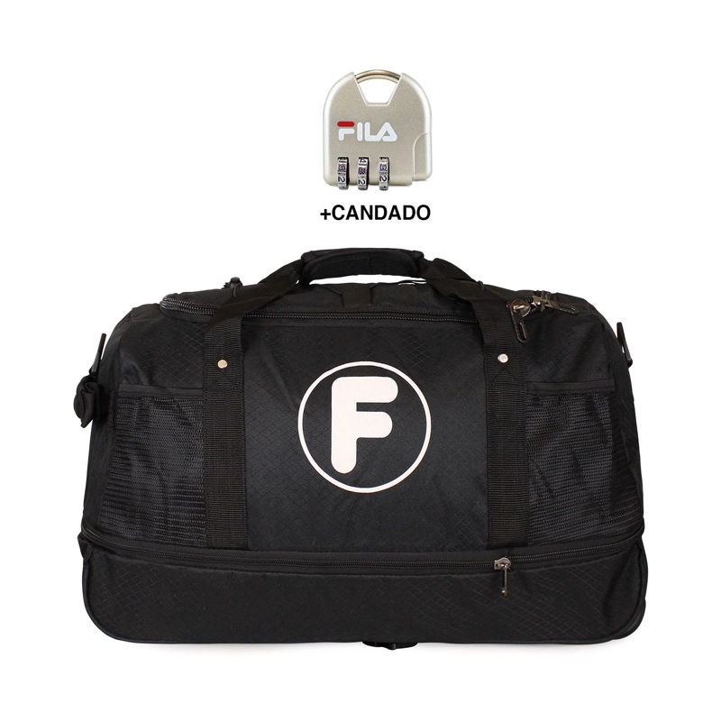 BOLSO MOCHILA CON RUEDAS GOLIAT NEGRO + CANDADO FILA - 1