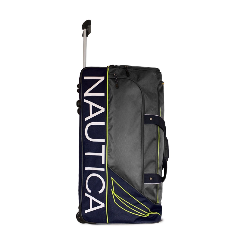 BOLSO DE VIAJE CON RUEDAS NAUTICA MANNAR L GRIS + CANDADO - 2