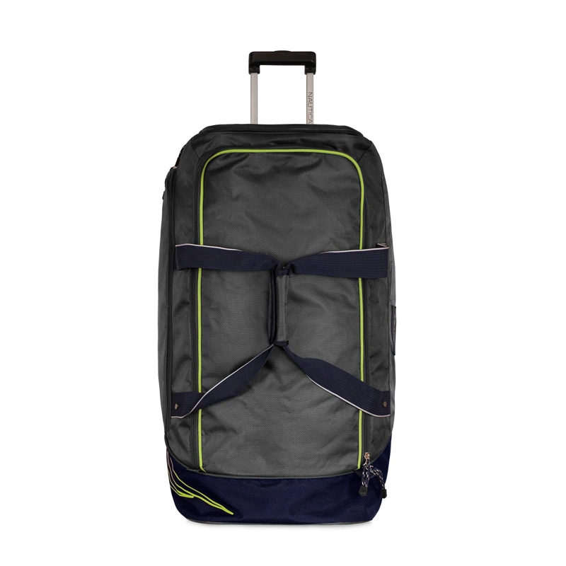 BOLSO DE VIAJE CON RUEDAS NAUTICA MANNAR L GRIS + CANDADO - 4