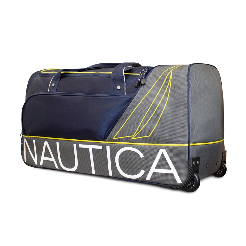 BOLSO DE VIAJE CON RUEDAS NAUTICA MANNAR L AZUL + CANDADO - 2