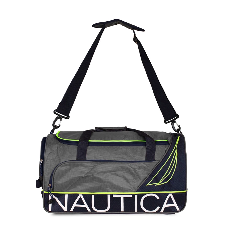 BOLSO DE VIAJE NAUTICA MANNAR M GRIS + CANDADO - 2