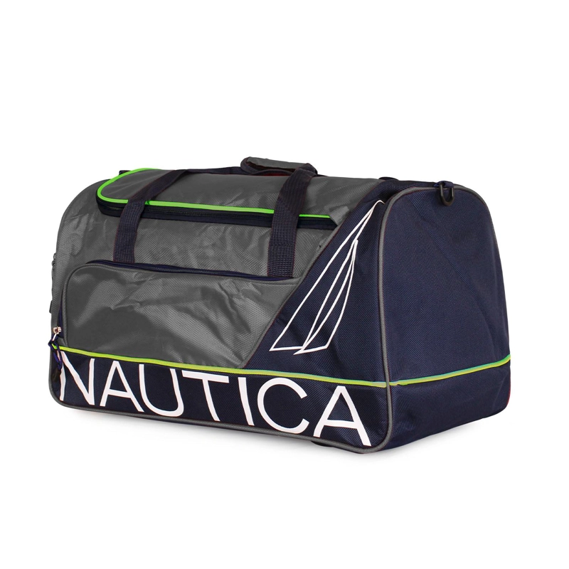 BOLSO DE VIAJE NAUTICA MANNAR M GRIS + CANDADO - 3