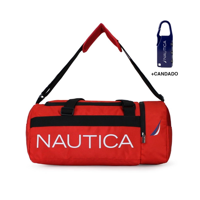BOLSO VALAR ROJO NAUTICA + CANDADO - 1