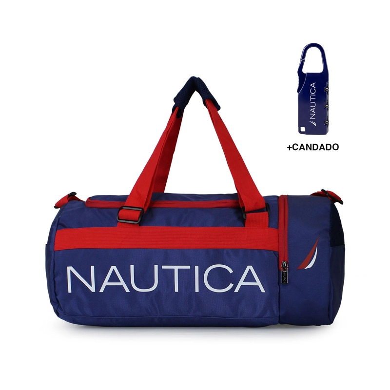 BOLSO VALAR AZUL NAUTICA + CANDADO - 1