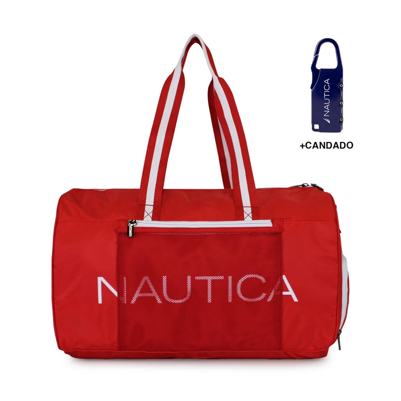 BOLSO ARIES ROJO NAUTICA + CANDADO - 1