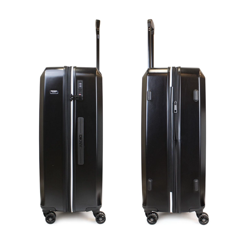 PACK 2 MALETAS DKNY BEVELED S+L NEGRA + ALMOHADA DE VIAJE MEMORY FOAM - 6
