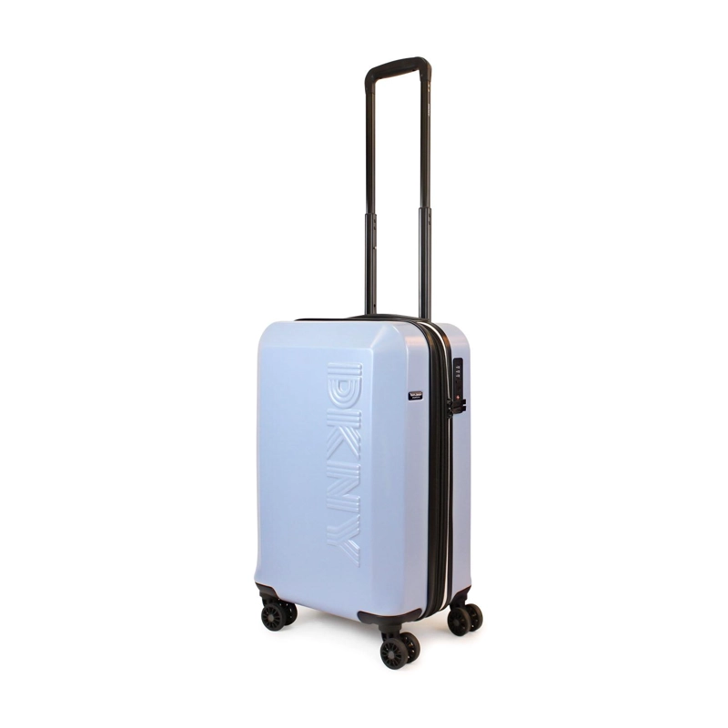 PACK MALETA CABINA 10KG DKNY BEVELED CELESTE + ALMOHADA DE VIAJE VARSITY NEGRA - 3