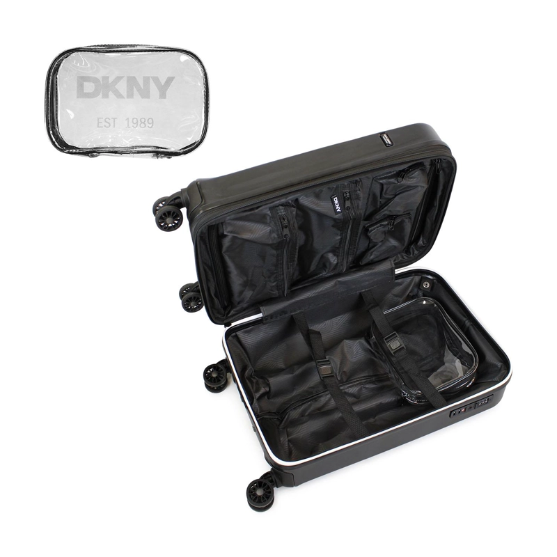 PACK MALETA CABINA 10KG DKNY BEVELED NEGRA + ALMOHADA DE VIAJE MEMORY FOAM - 6