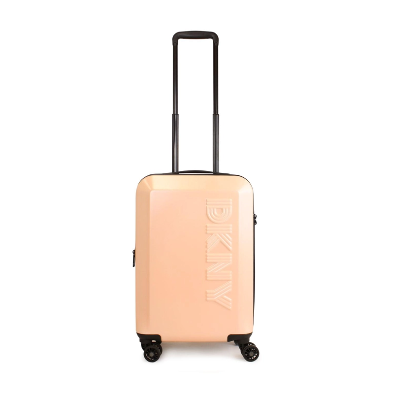 SET 2 MALETAS DKNY BEVELED S+L ROSADO + ALMOHADA + ORGANIZADOR 6 PZAS CAFE - 4