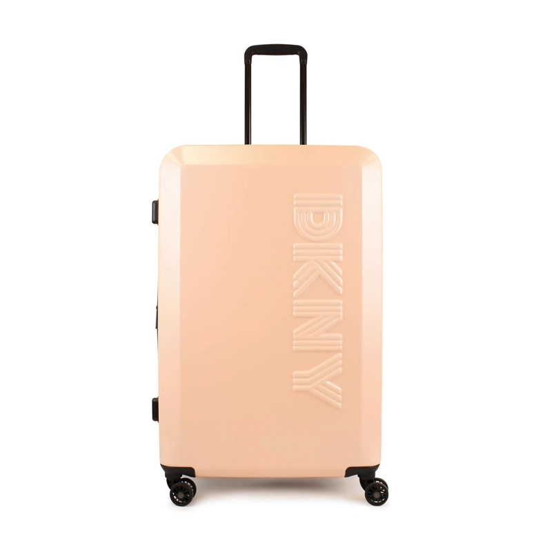 SET 2 MALETAS DKNY BEVELED S+L ROSADO + ALMOHADA + ORGANIZADOR 6 PZAS CAFE - 6
