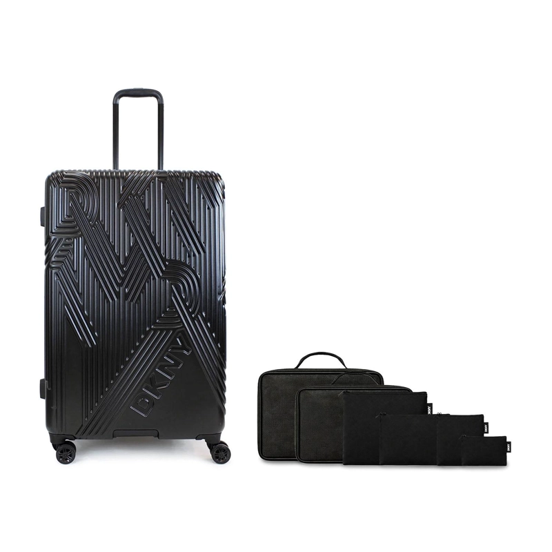 PACK MALETA GRANDE CITY SCAPE + ORGANIZADOR 6 PIEZAS NEGRO DKNY - 1