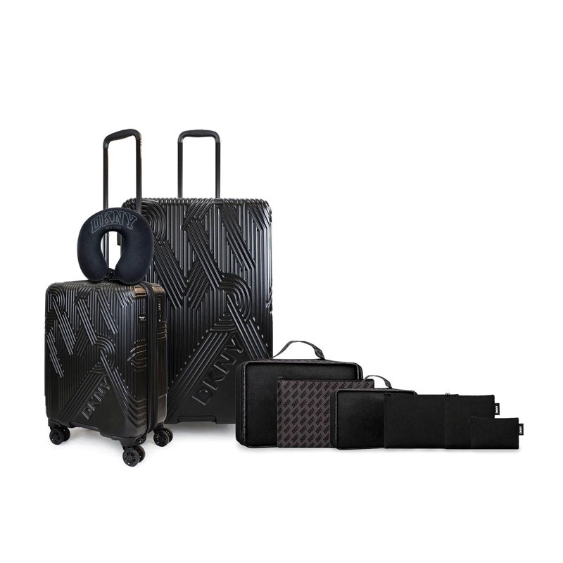 PACK 2 MALETA S+L CITY SCAPE + ALMOHADA + 6 ORGANIZADORES CAFE  DKNY - 1