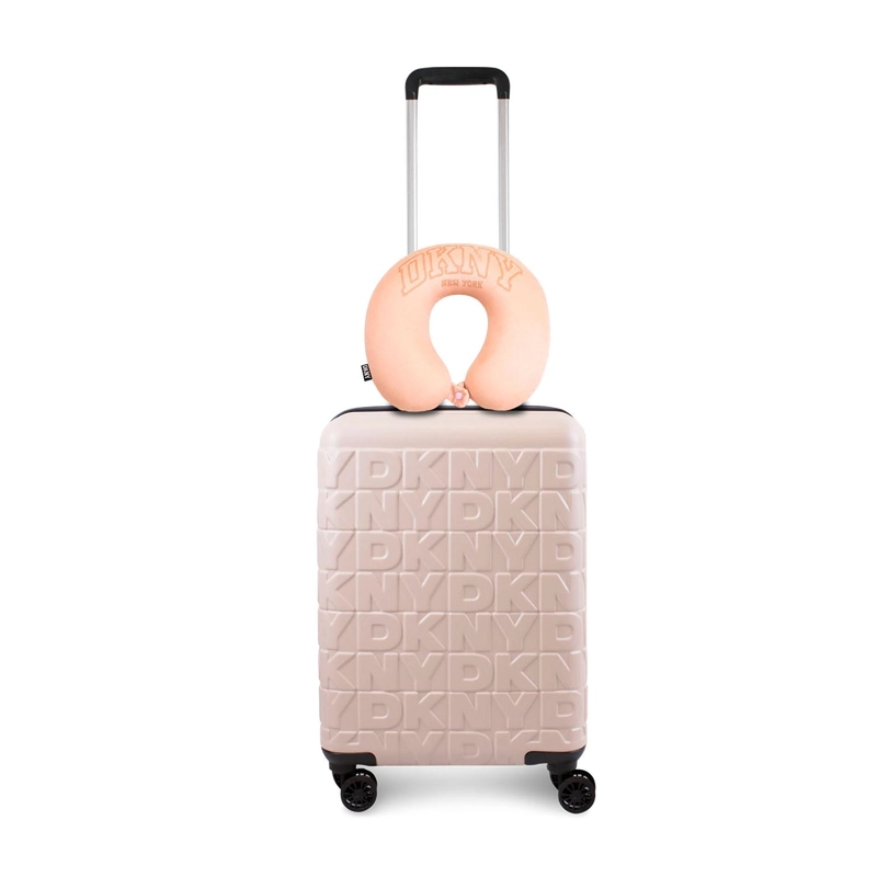 PACK MALETA DE CABINA MEGHAN ROSADA + ALMOHADA DE VIAJE VARISTY DKNY - 1