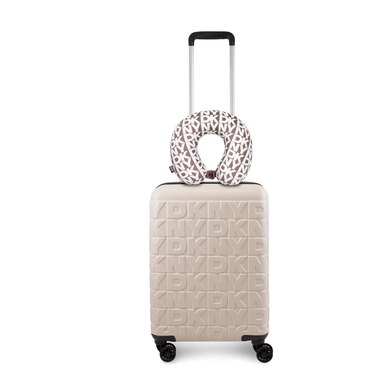 PACK MALETA DE CABINA MEGHAN BEIGE + ALMOHADA DE VIAJE DKNY - 1