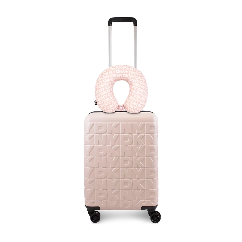 PACK MALETA DE CABINA MEGHAN ROSADA + ALMOHADA DE VIAJE DKNY - 1